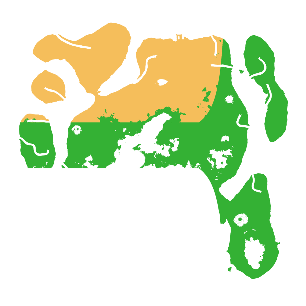 Biome Rust Map: Procedural Map, Size: 3500, Seed: 6029325