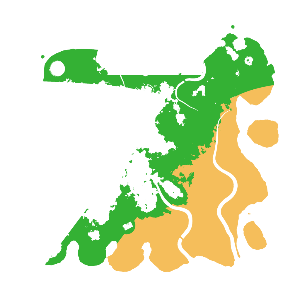 Biome Rust Map: Procedural Map, Size: 3500, Seed: 3992482