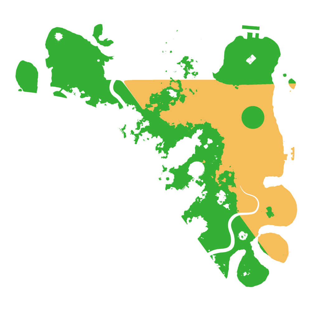 Biome Rust Map: Procedural Map, Size: 3700, Seed: 6969