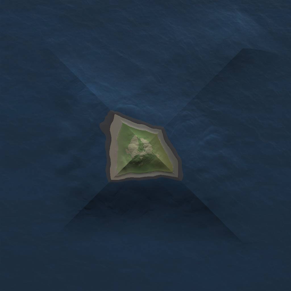 Rust Map: Barren, Size: 1000, Seed: 870440153, 2 Monuments