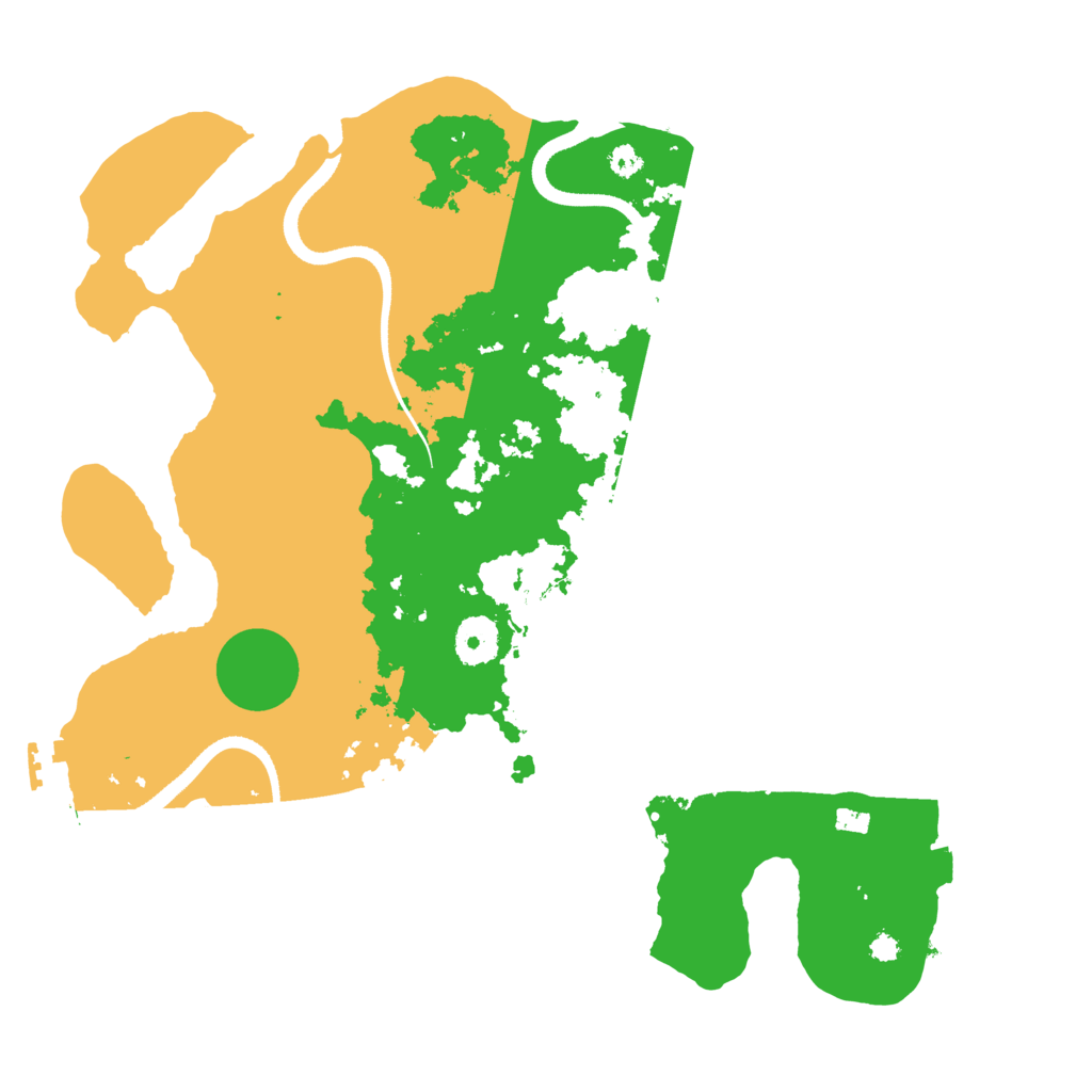 Biome Rust Map: Procedural Map, Size: 3500, Seed: 3259238