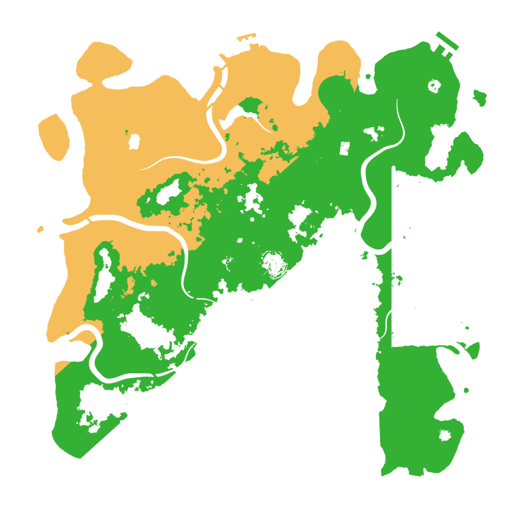 Biome Rust Map: Procedural Map, Size: 4100, Seed: 34744