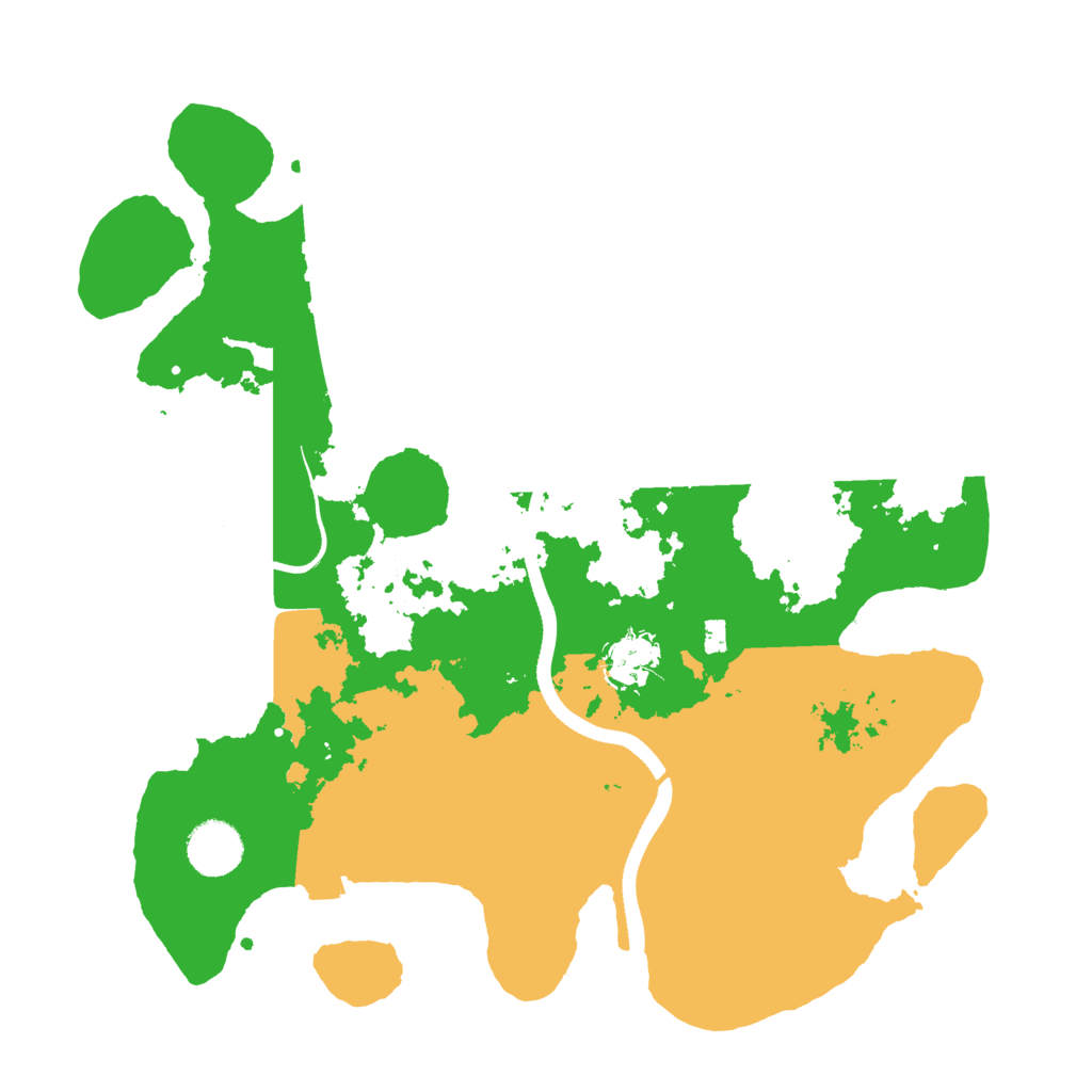 Biome Rust Map: Procedural Map, Size: 3500, Seed: 358543