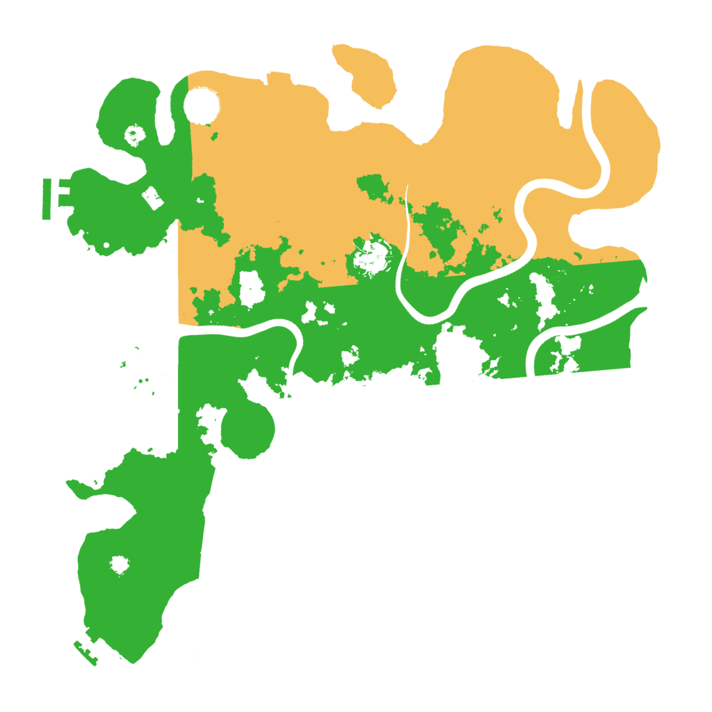 Biome Rust Map: Procedural Map, Size: 3500, Seed: 5066921