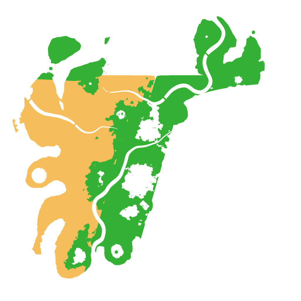 Biome Rust Map: Procedural Map, Size: 3500, Seed: 5040780