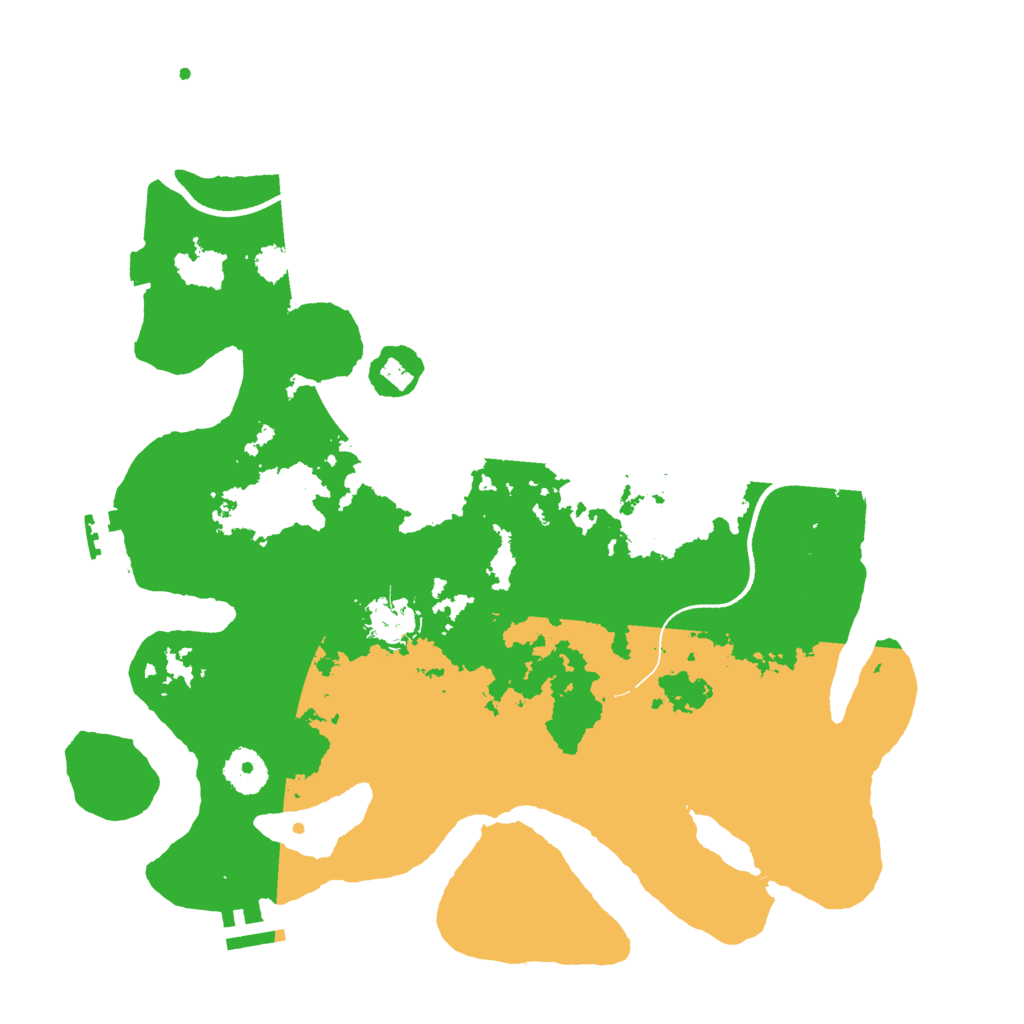 Biome Rust Map: Procedural Map, Size: 3500, Seed: 6061872