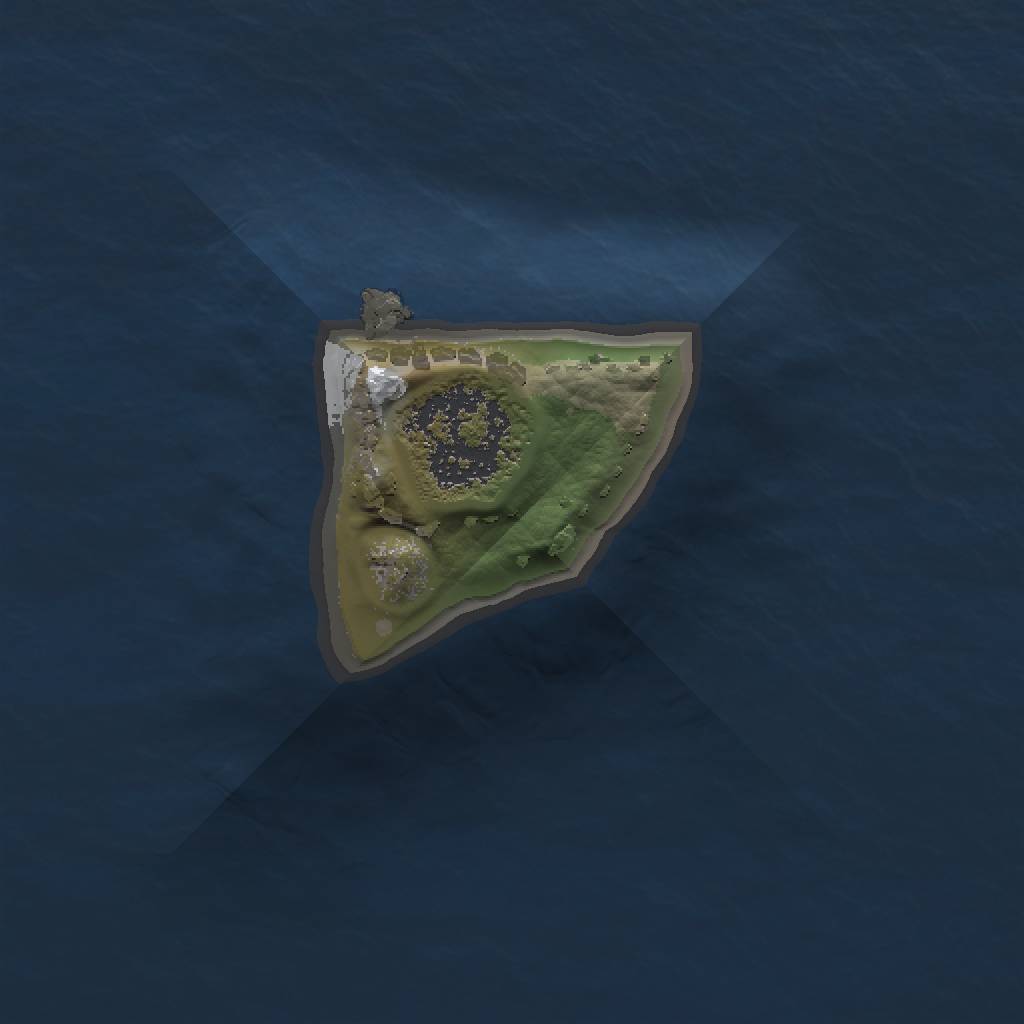 Rust Map: Procedural Map, Size: 1000, Seed: 66, 3 Monuments