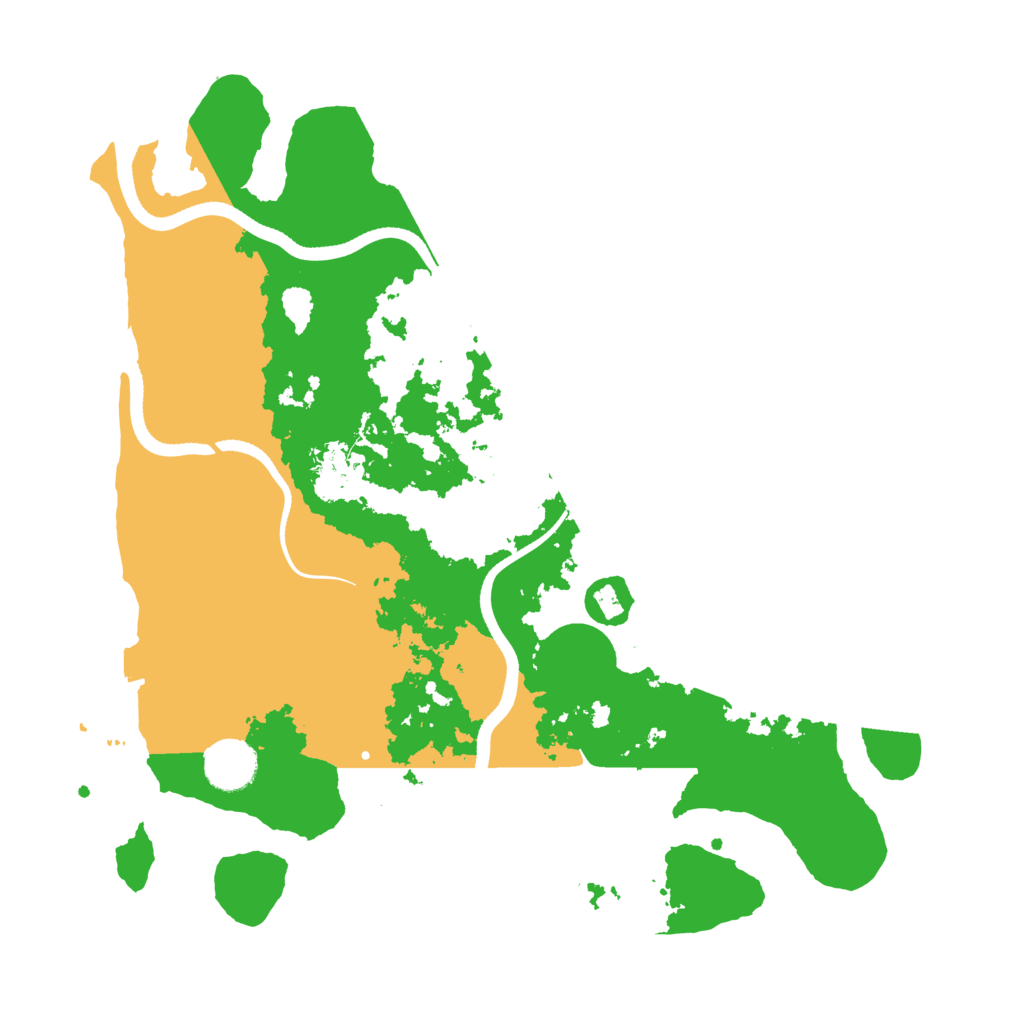 Biome Rust Map: Procedural Map, Size: 3500, Seed: 658844