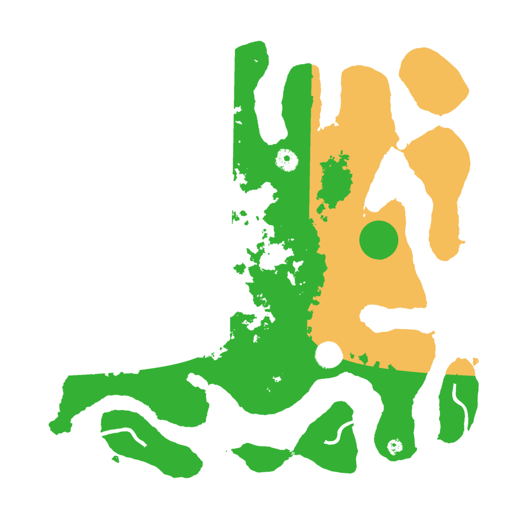 Biome Rust Map: Procedural Map, Size: 3500, Seed: 510509