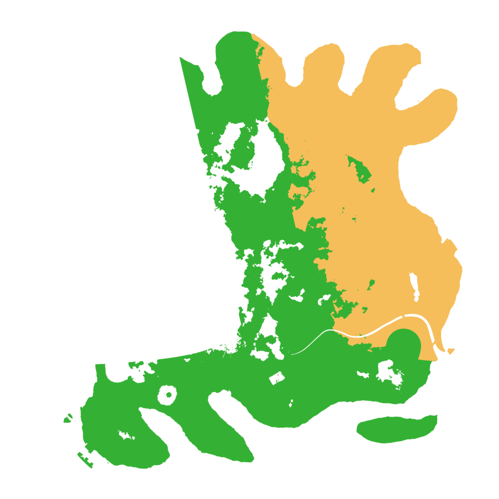 Biome Rust Map: Procedural Map, Size: 3800, Seed: 6308262