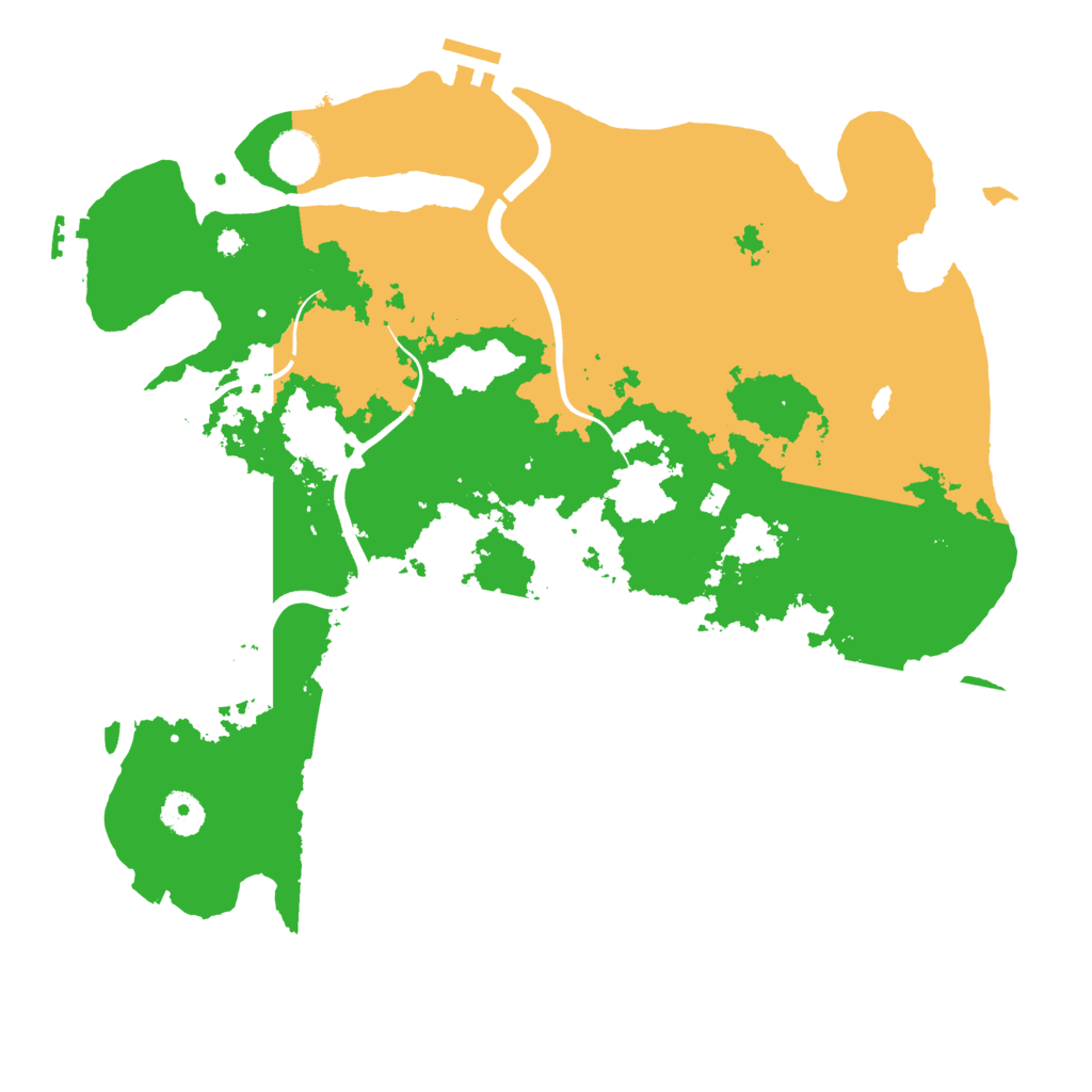 Biome Rust Map: Procedural Map, Size: 3800, Seed: 5717557