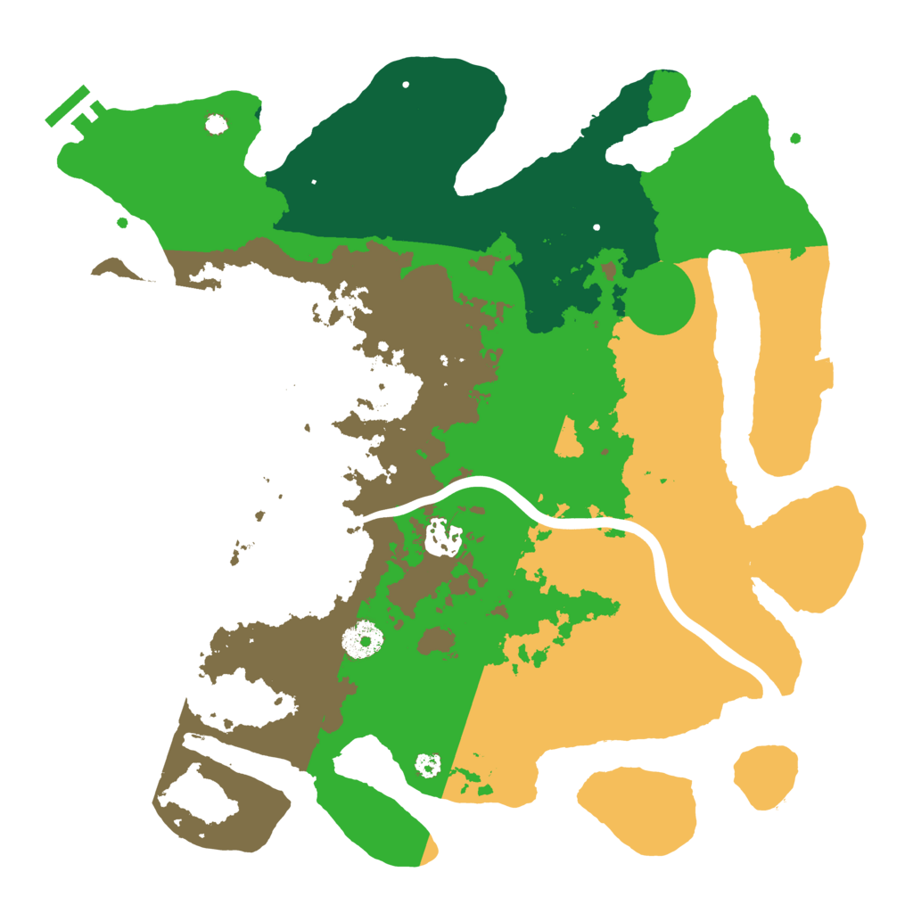 Biome Rust Map: Procedural Map, Size: 3500, Seed: 1917132