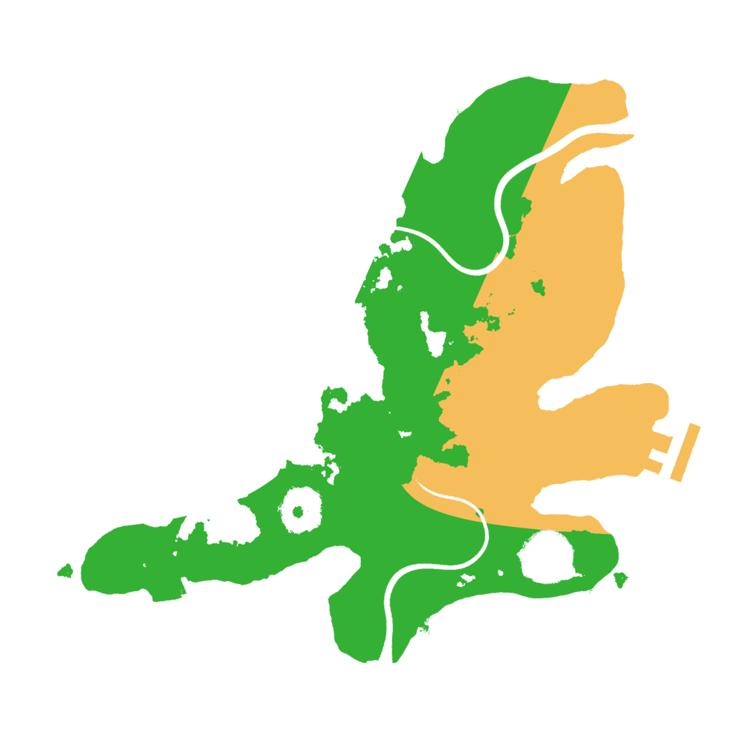Biome Rust Map: Procedural Map, Size: 2500, Seed: 482842