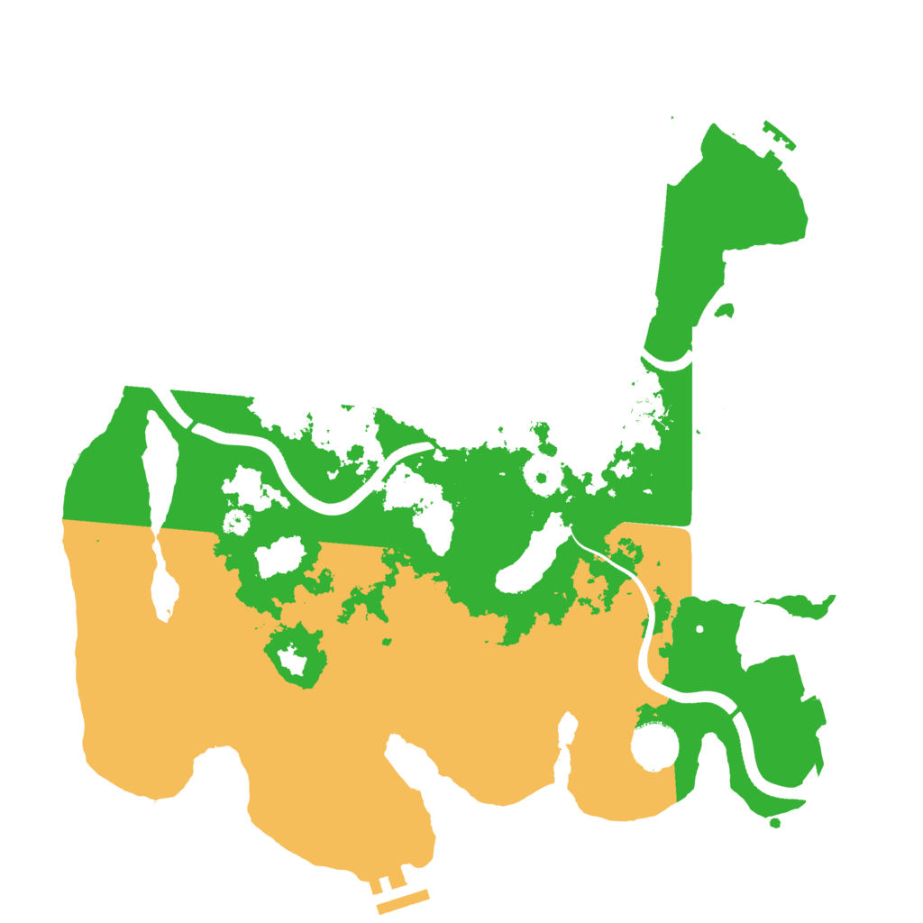 Biome Rust Map: Procedural Map, Size: 3500, Seed: 354744958