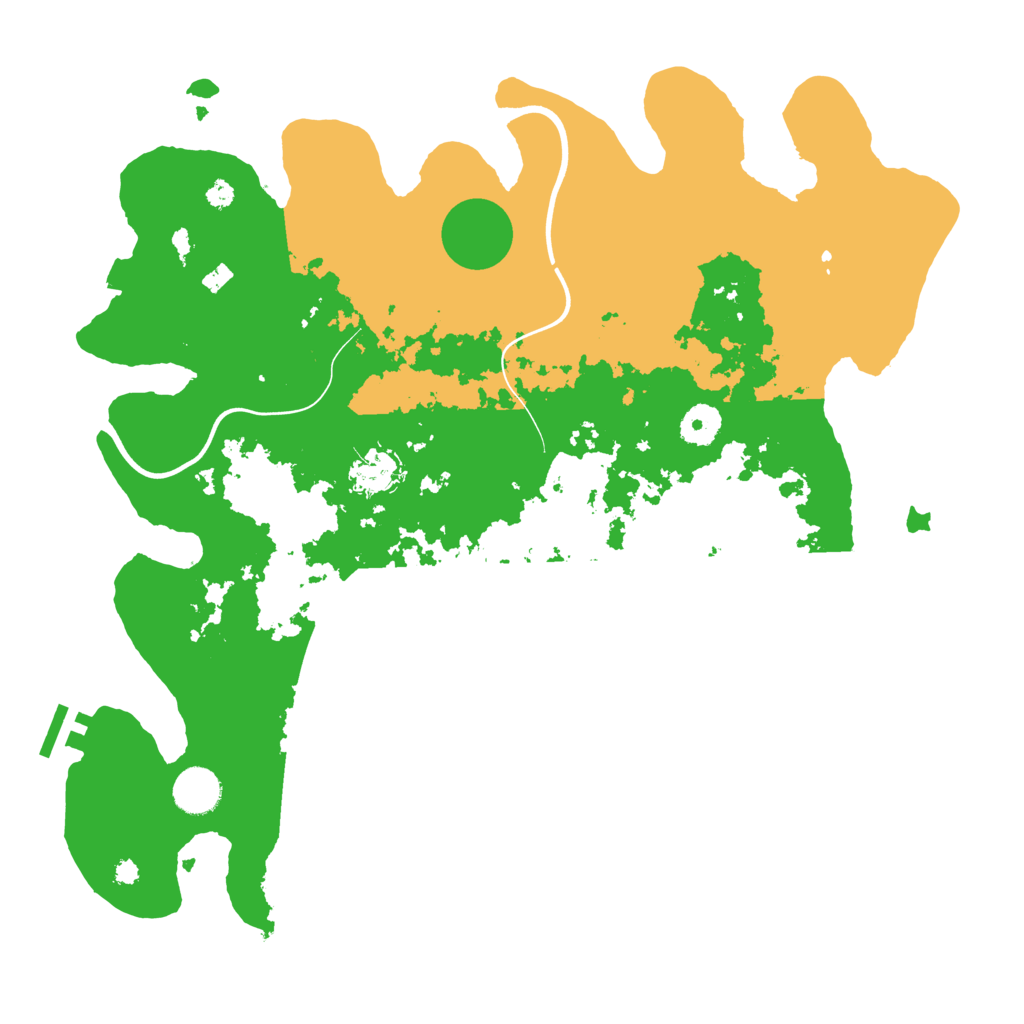 Biome Rust Map: Procedural Map, Size: 3800, Seed: 3111097