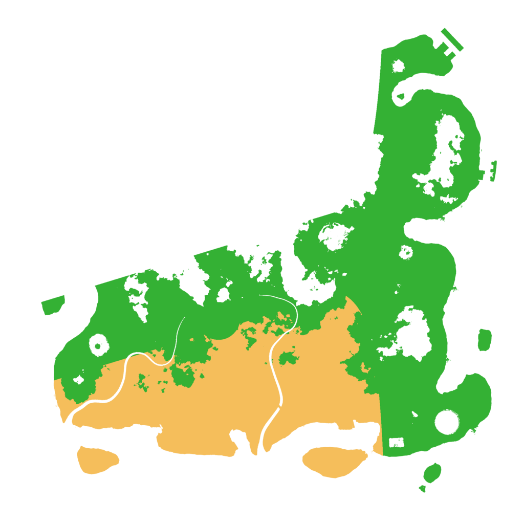Biome Rust Map: Procedural Map, Size: 3800, Seed: 380229