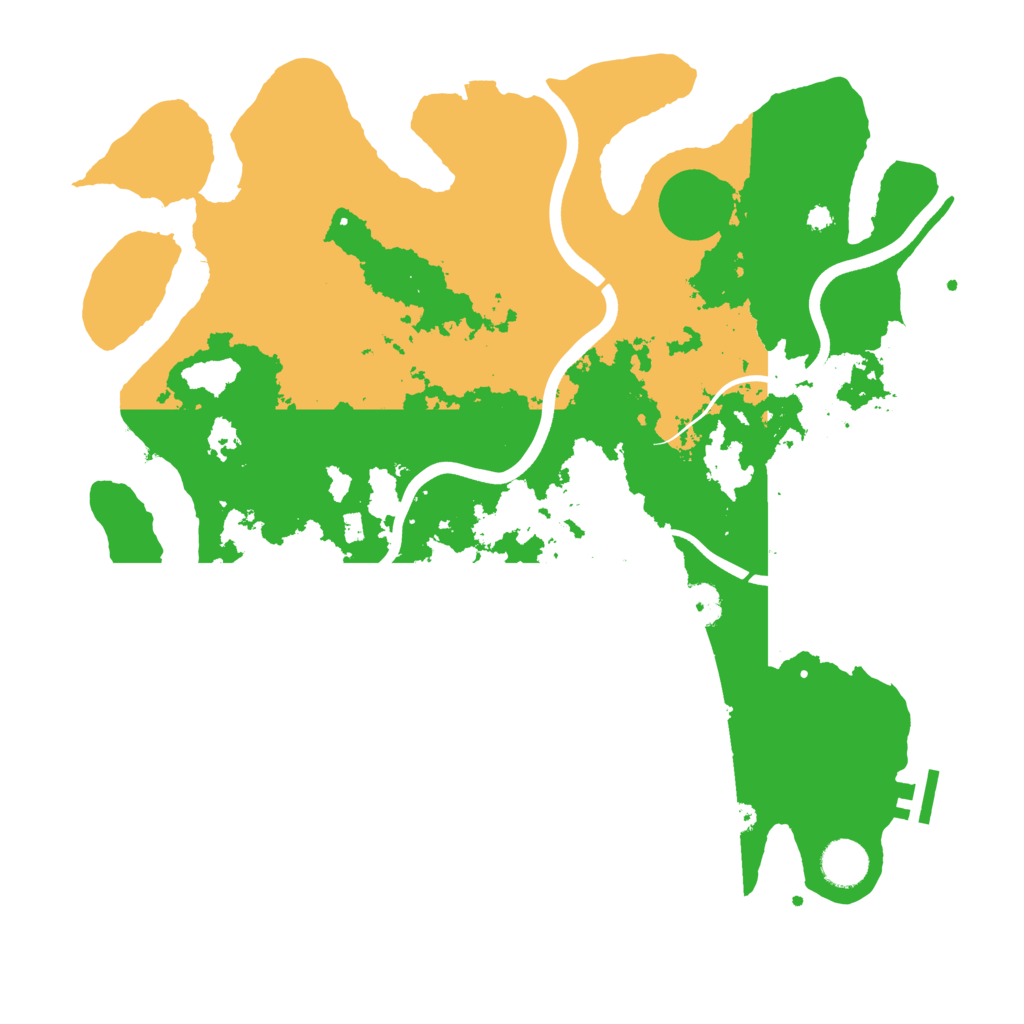 Biome Rust Map: Procedural Map, Size: 3800, Seed: 971008