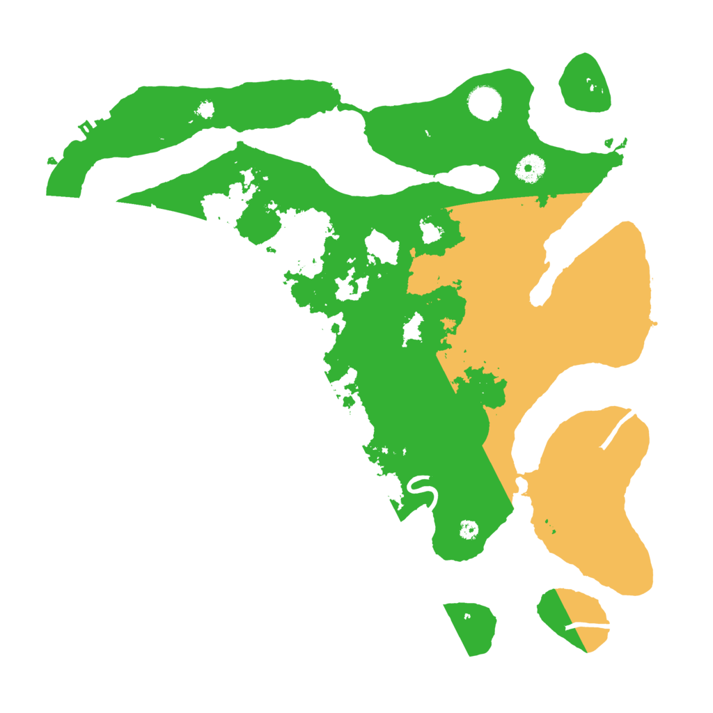 Biome Rust Map: Procedural Map, Size: 3800, Seed: 364023