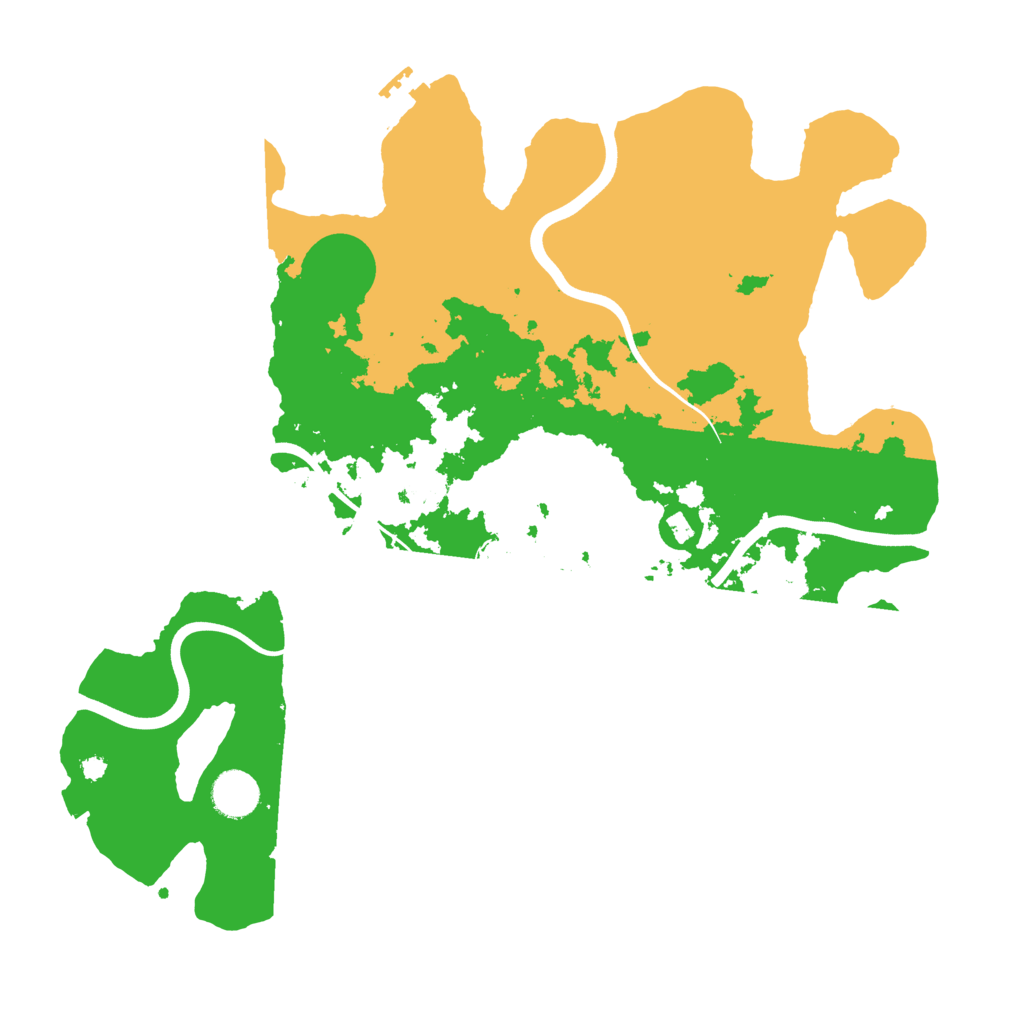 Biome Rust Map: Procedural Map, Size: 3800, Seed: 1352090