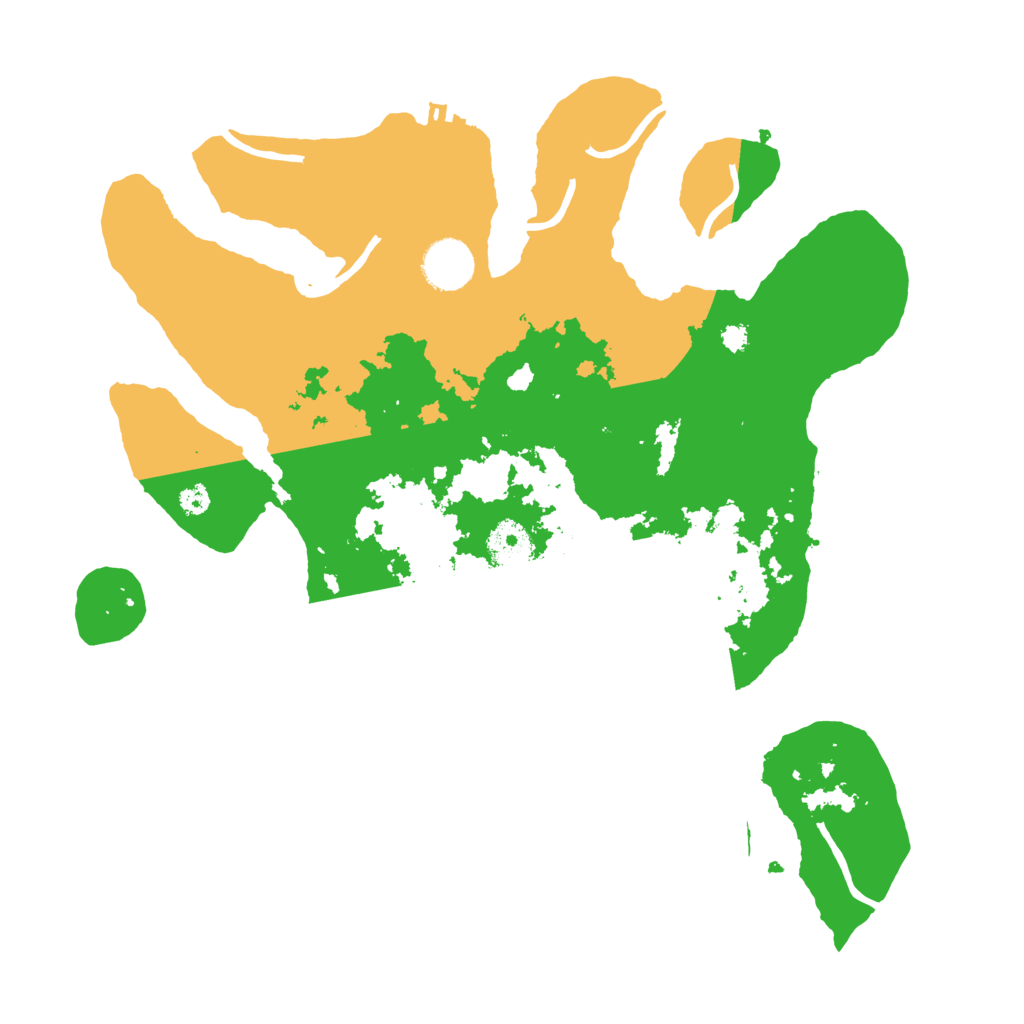 Biome Rust Map: Procedural Map, Size: 3500, Seed: 1474824