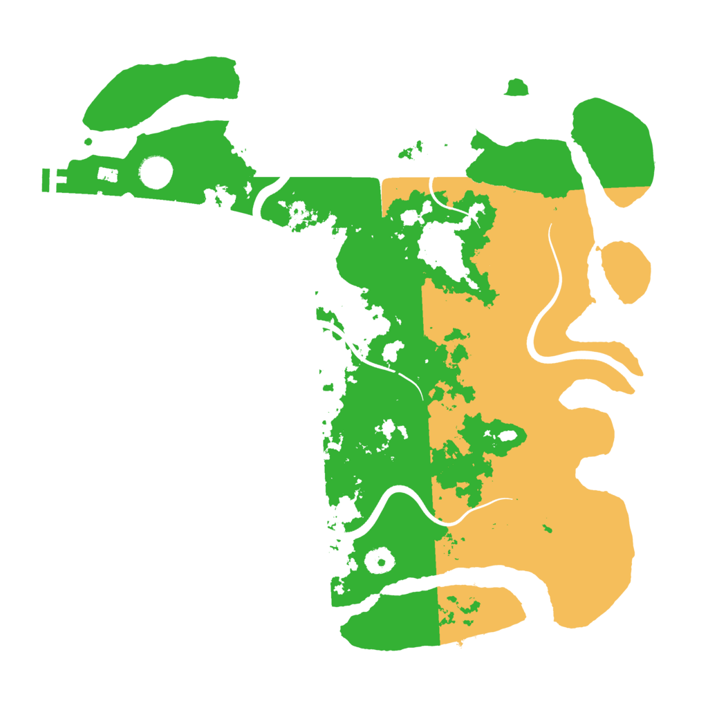 Biome Rust Map: Procedural Map, Size: 3800, Seed: 184436