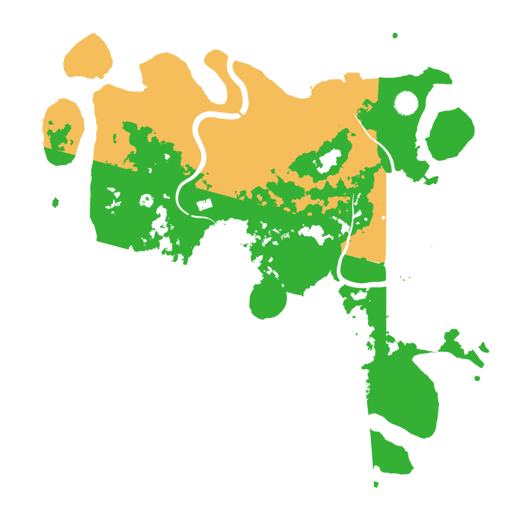 Biome Rust Map: Procedural Map, Size: 3800, Seed: 5591998