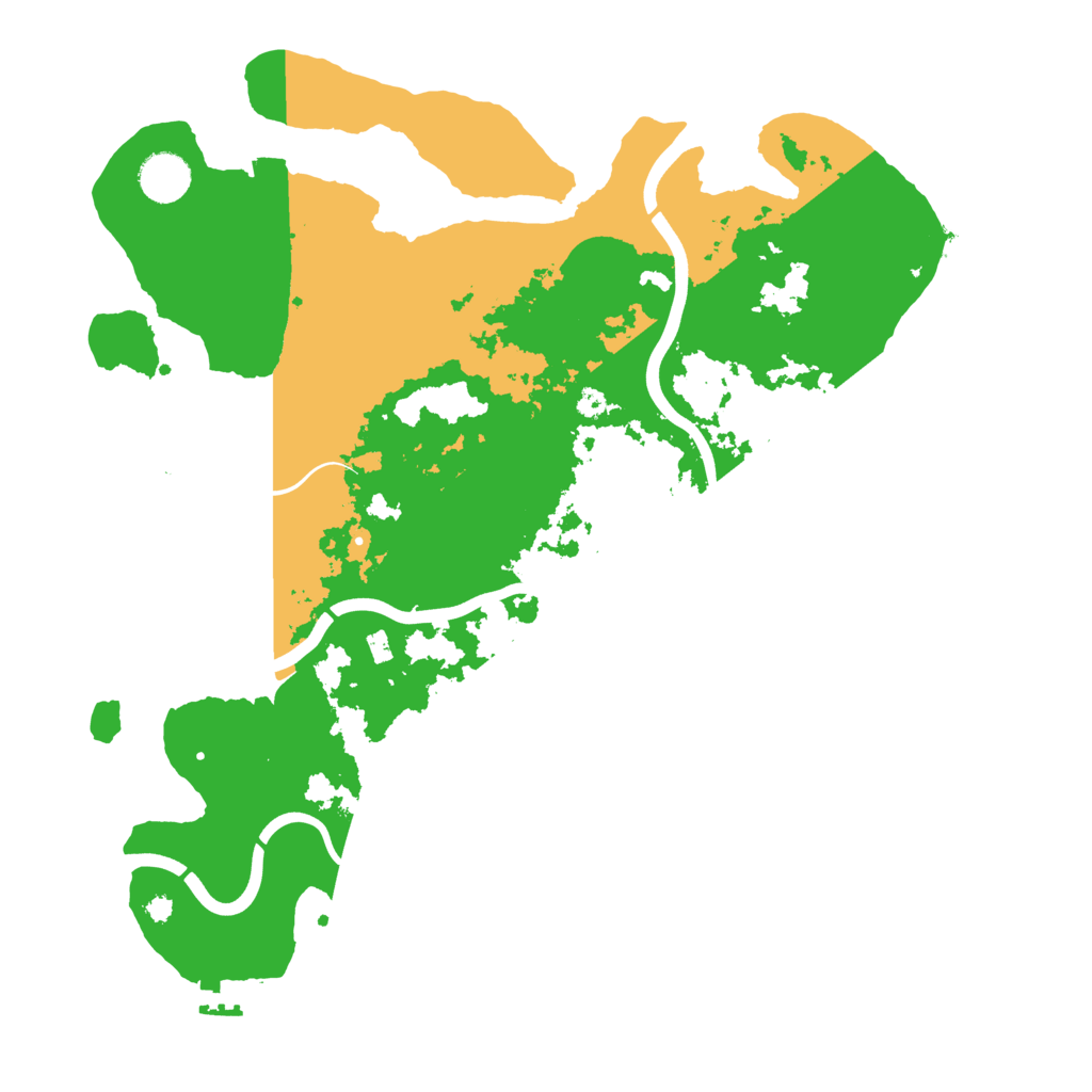 Biome Rust Map: Procedural Map, Size: 3800, Seed: 2019833