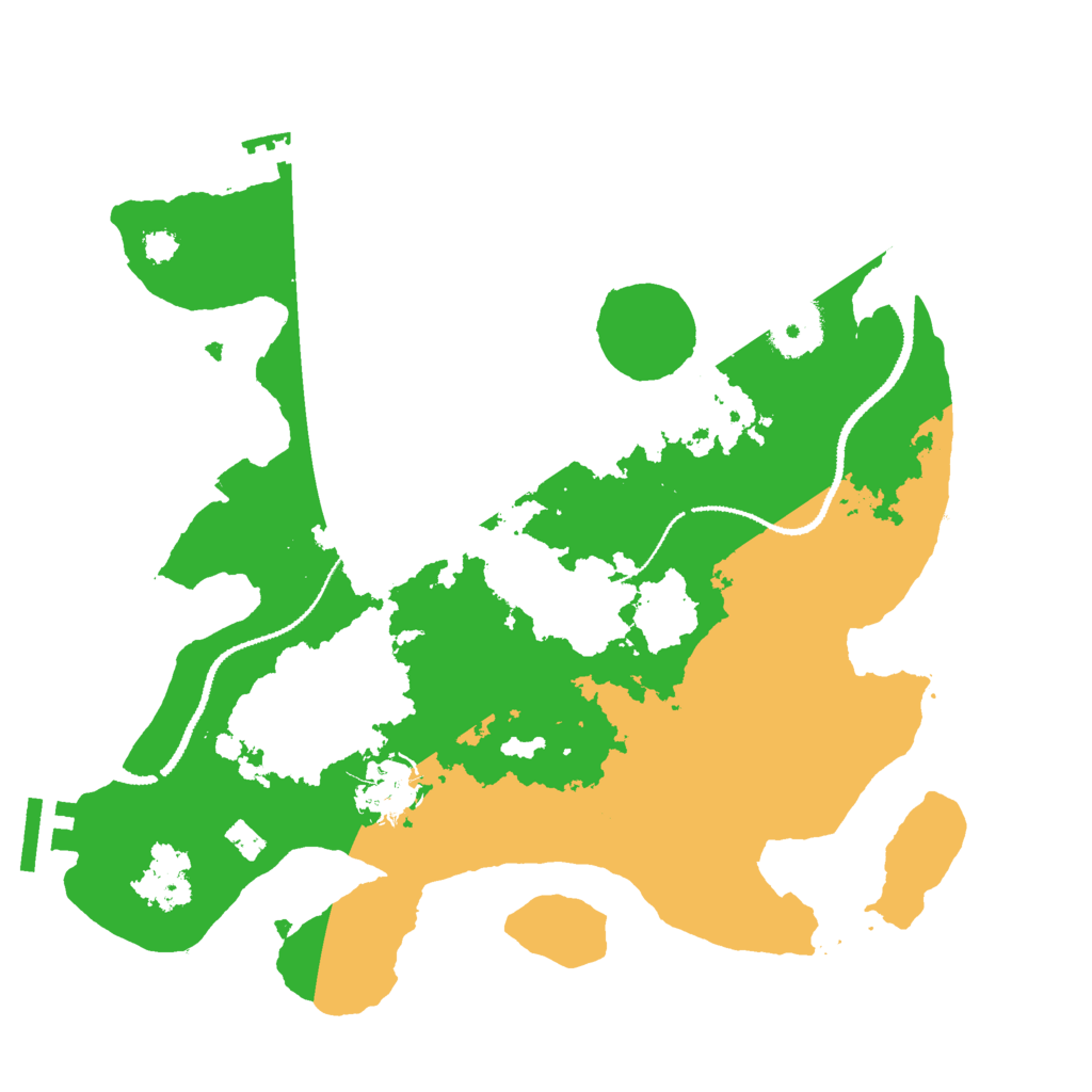 Biome Rust Map: Procedural Map, Size: 3000, Seed: 401239185