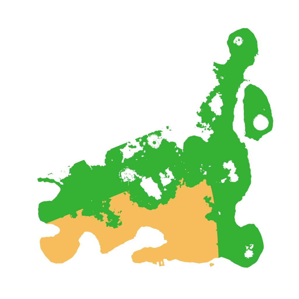 Biome Rust Map: Procedural Map, Size: 3500, Seed: 1231822