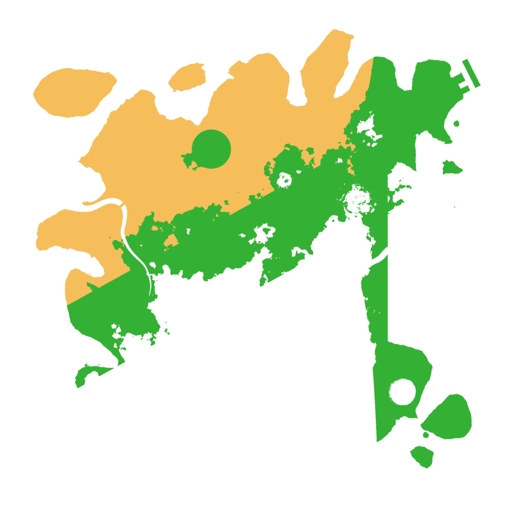 Biome Rust Map: Procedural Map, Size: 3500, Seed: 1943873
