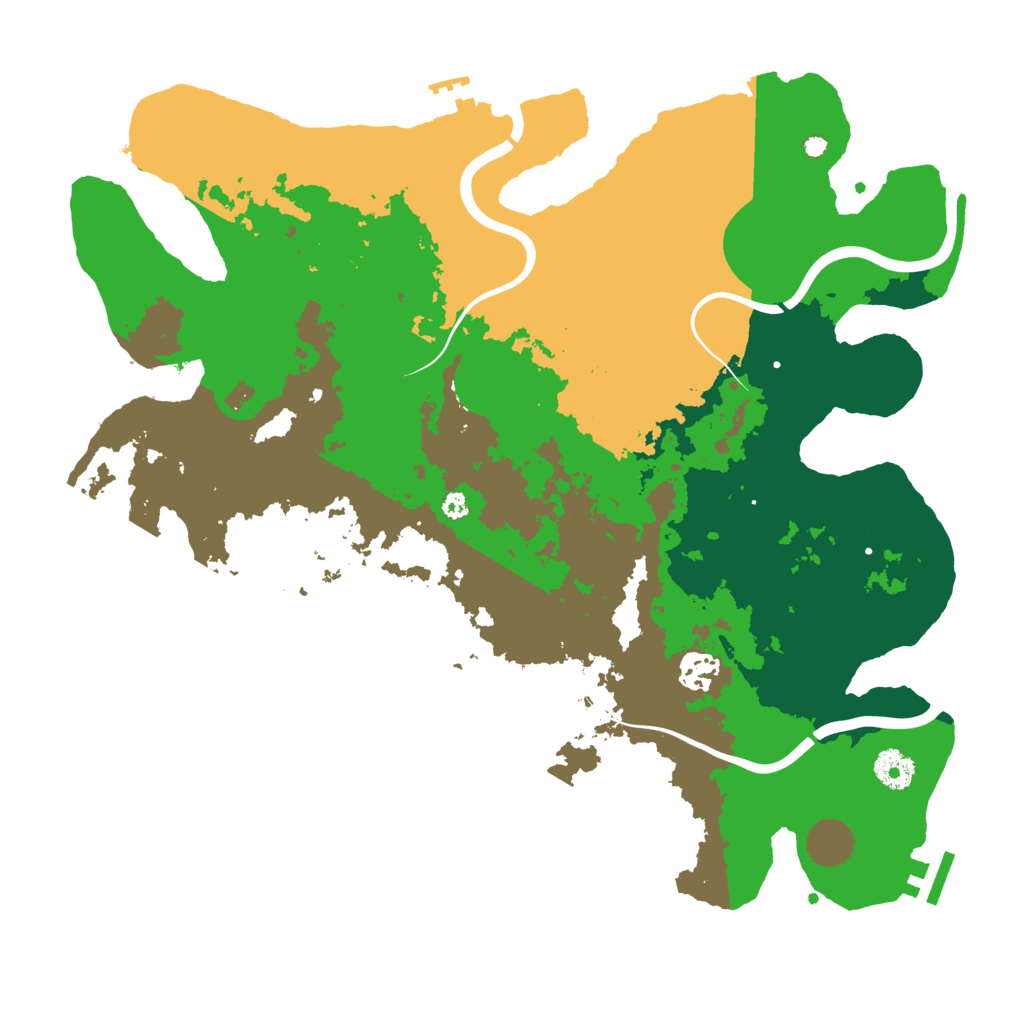 Biome Rust Map: Procedural Map, Size: 3800, Seed: 3113753