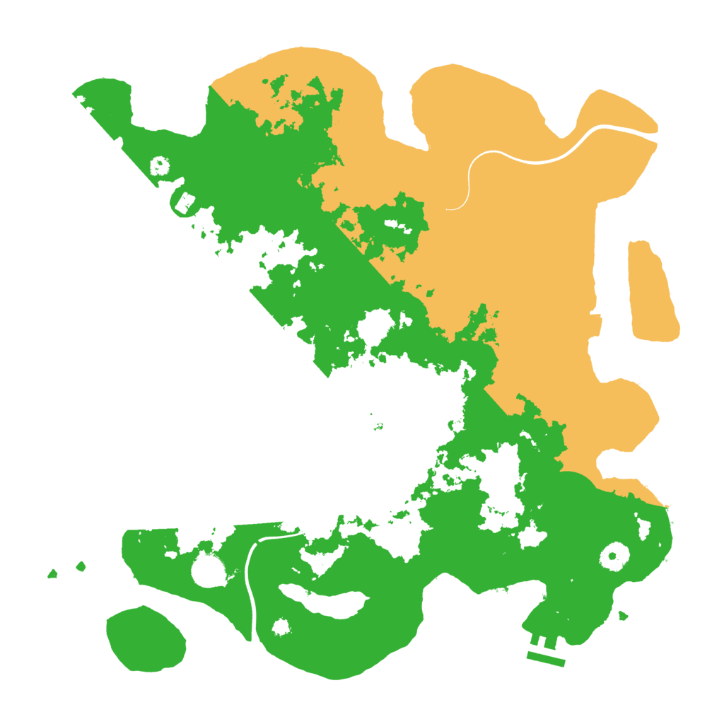 Biome Rust Map: Procedural Map, Size: 3800, Seed: 1699754