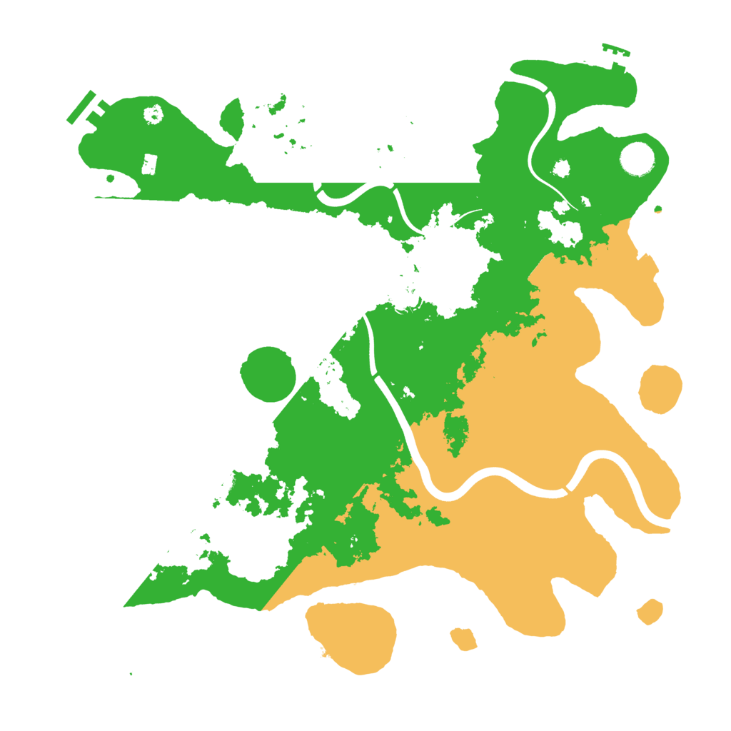 Biome Rust Map: Procedural Map, Size: 3800, Seed: 1356923