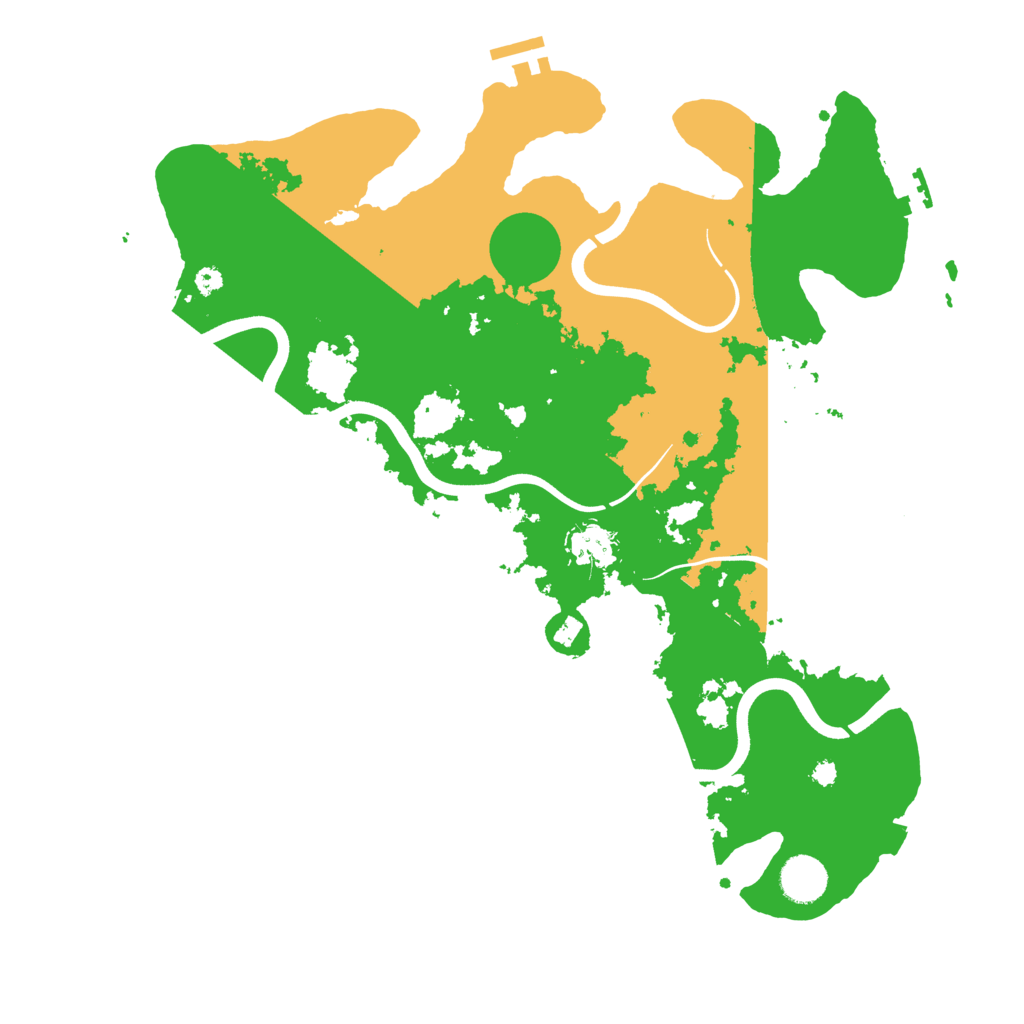 Biome Rust Map: Procedural Map, Size: 3800, Seed: 2498560