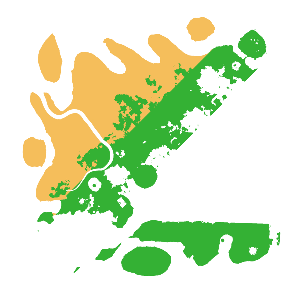 Biome Rust Map: Procedural Map, Size: 3500, Seed: 498913