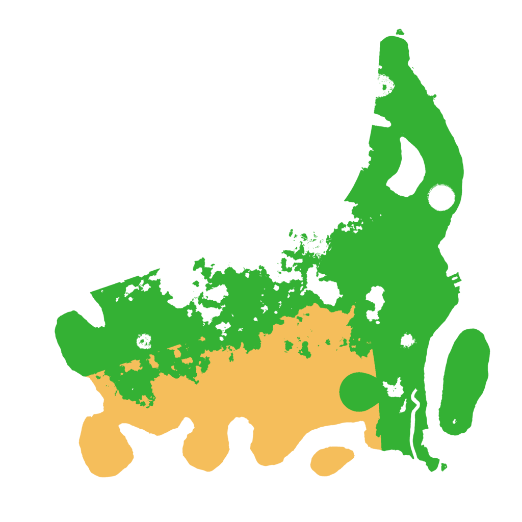 Biome Rust Map: Procedural Map, Size: 3500, Seed: 4885160