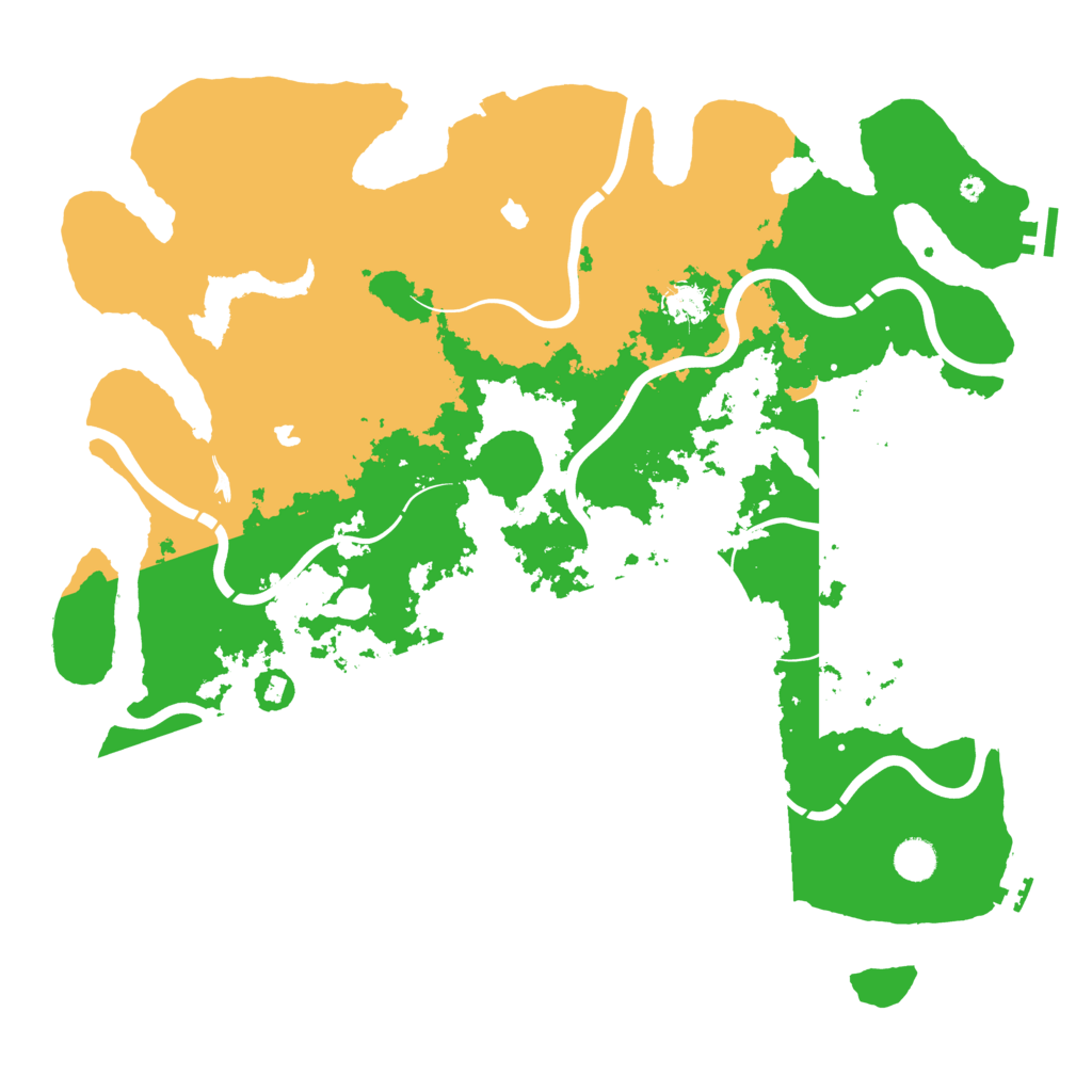 Biome Rust Map: Procedural Map, Size: 4500, Seed: 6422892