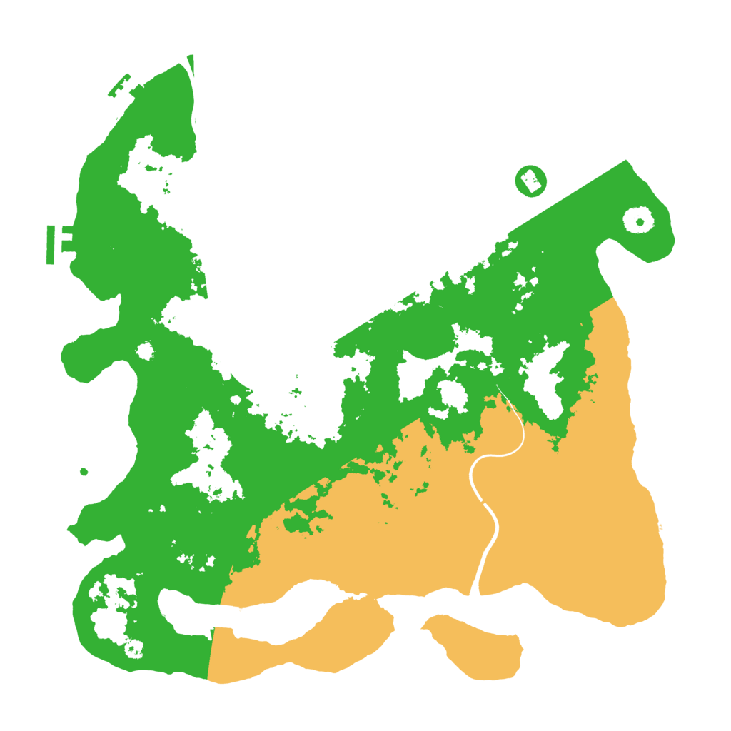 Biome Rust Map: Procedural Map, Size: 3800, Seed: 597886