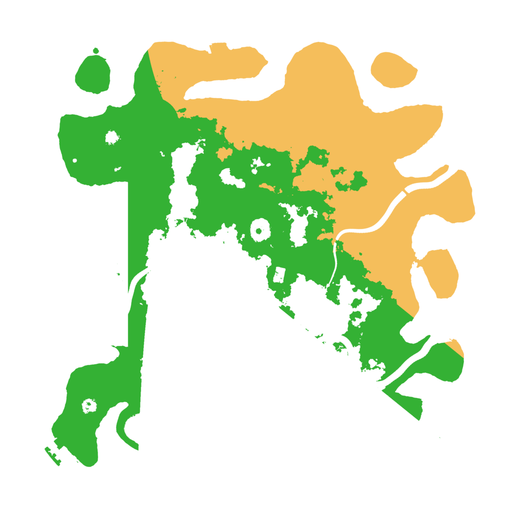 Biome Rust Map: Procedural Map, Size: 3500, Seed: 6117334
