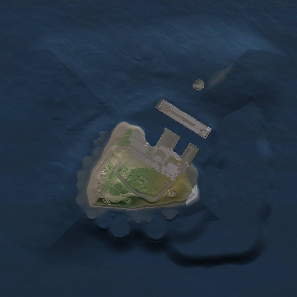 Rust Map: Procedural Map, Size: 1000, Seed: 821228126, 2 Monuments