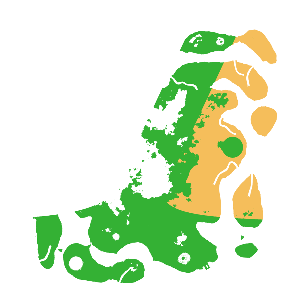 Biome Rust Map: Procedural Map, Size: 3800, Seed: 1501462