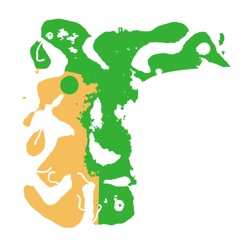 Biome Rust Map: Procedural Map, Size: 3600, Seed: 126214