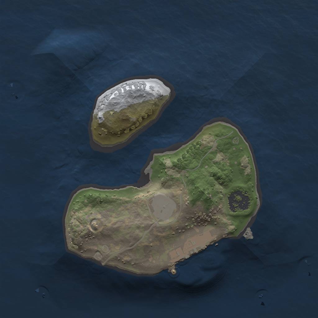 Rust Map: Procedural Map, Size: 1500, Seed: 86, 5 Monuments