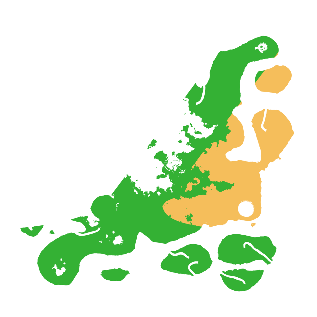 Biome Rust Map: Procedural Map, Size: 3500, Seed: 5321681