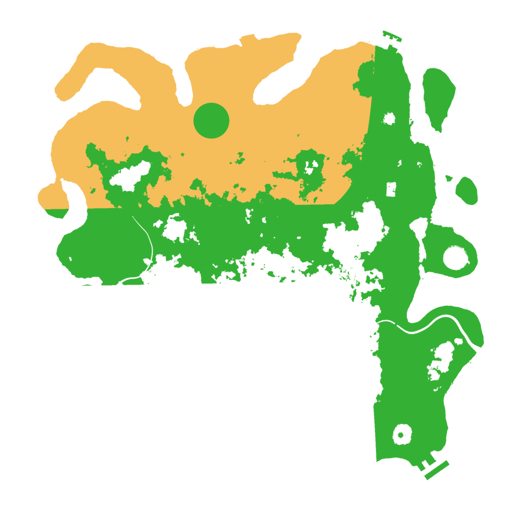 Biome Rust Map: Procedural Map, Size: 3800, Seed: 5530155