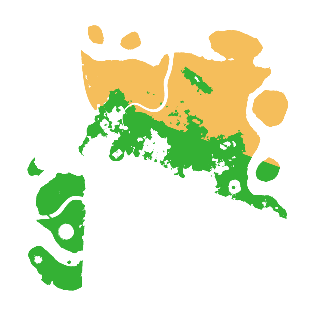 Biome Rust Map: Procedural Map, Size: 3500, Seed: 498647132