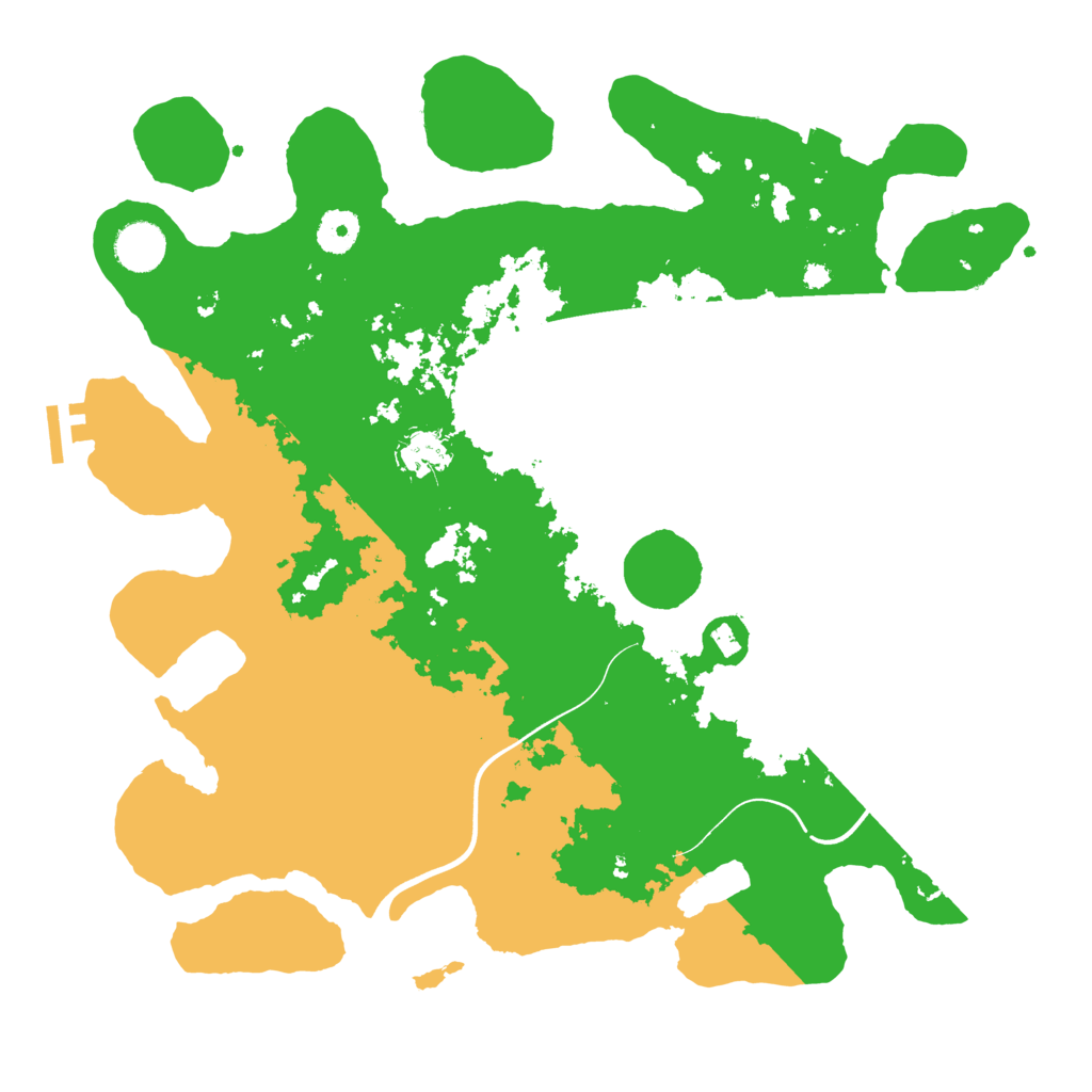 Biome Rust Map: Procedural Map, Size: 3800, Seed: 3227778