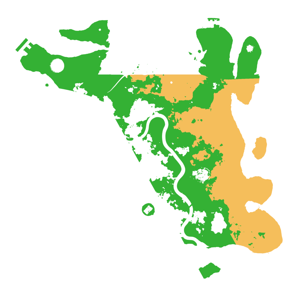 Biome Rust Map: Procedural Map, Size: 3800, Seed: 1314393