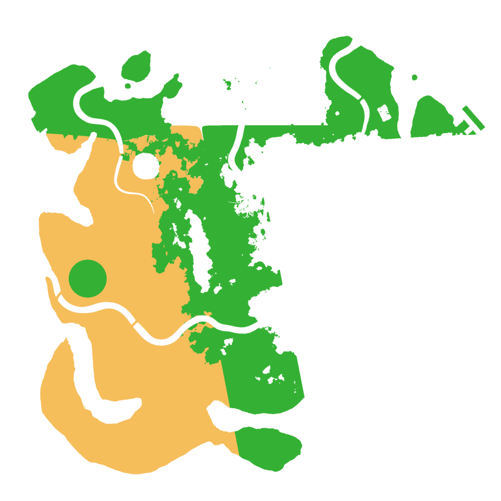 Biome Rust Map: Procedural Map, Size: 3500, Seed: 4705010