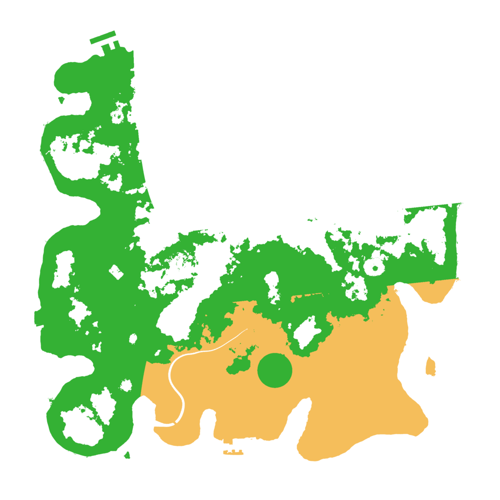 Biome Rust Map: Procedural Map, Size: 3800, Seed: 6092291